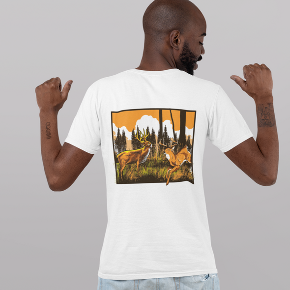 Unisex T-shirt With Hunting Print
