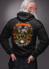 Skull With Eagle Printed Hoodie