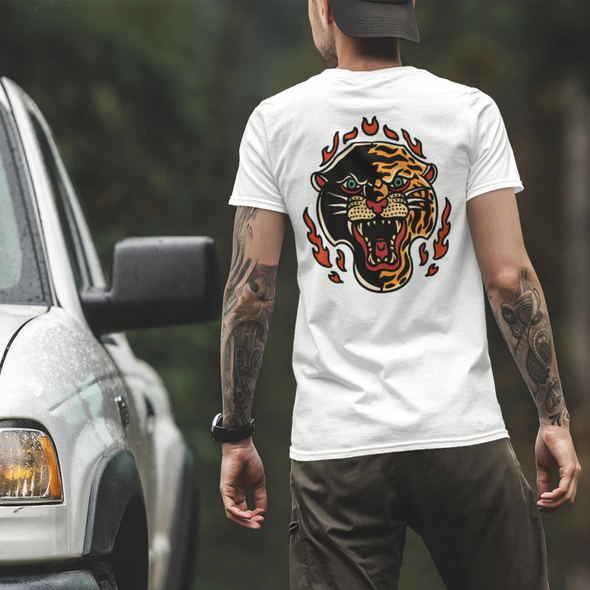 Unisex T-Shirt With Panther And Tiger Print