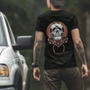 Unisex T-Shirt With Skull & Roses