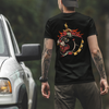 T-Shirt With Panther and Dagger Print