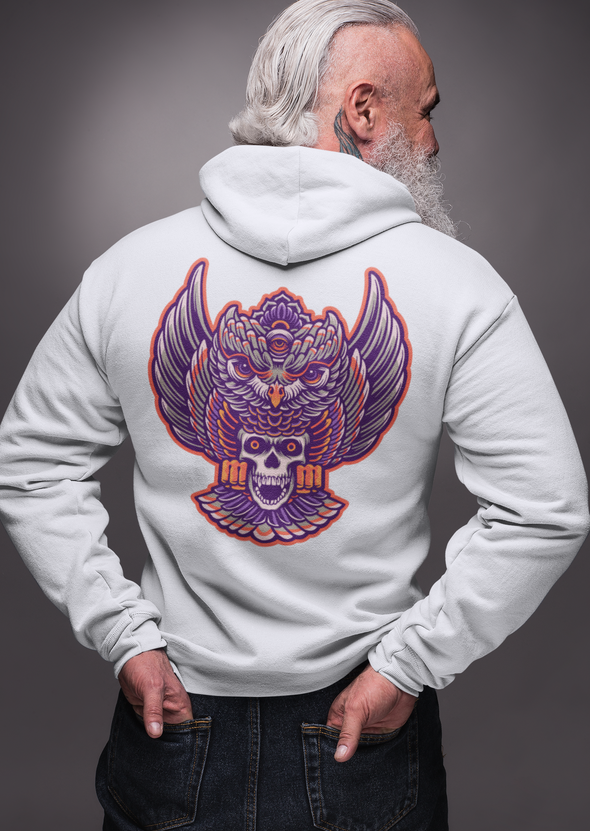 Owl Mystical with Skull Unisex  Hoodie