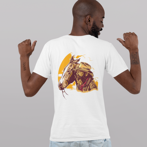 Unisex T-shirt With Horse Print