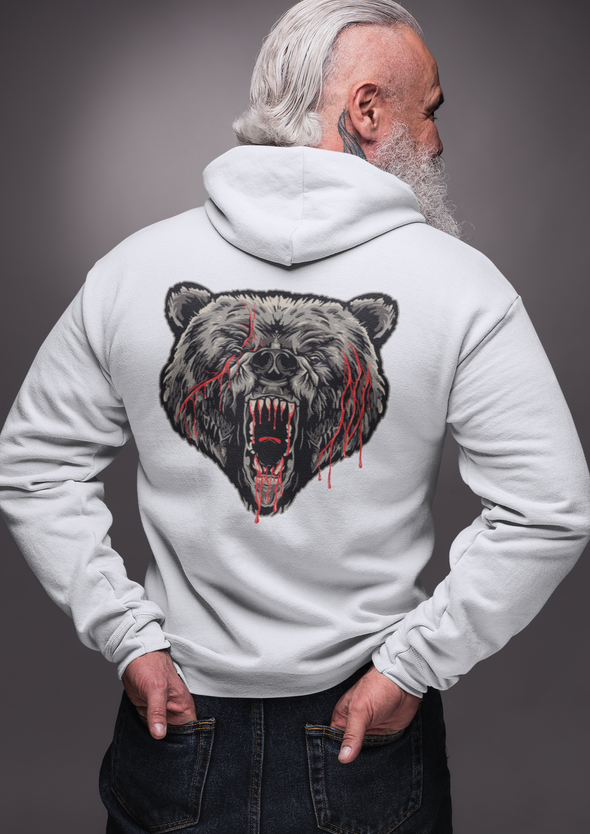 Unisex Bear Printed Hoodie