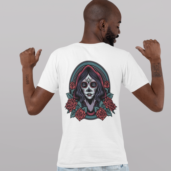 Dia De Los Muertos Girl Roses Unisex T-Shirt