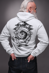 Unisex Silhouette Oriental Dragon Printed Hoodie
