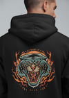 Hoodie With Tiger Burning Print