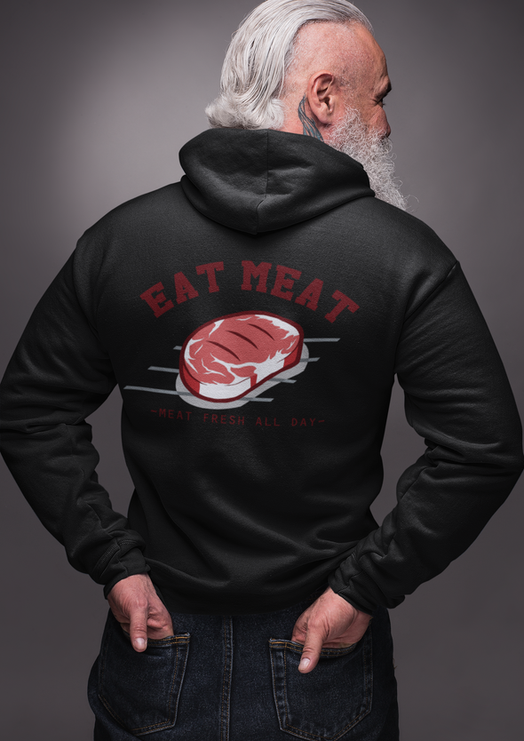 Unisex Steak Printed Hoodie