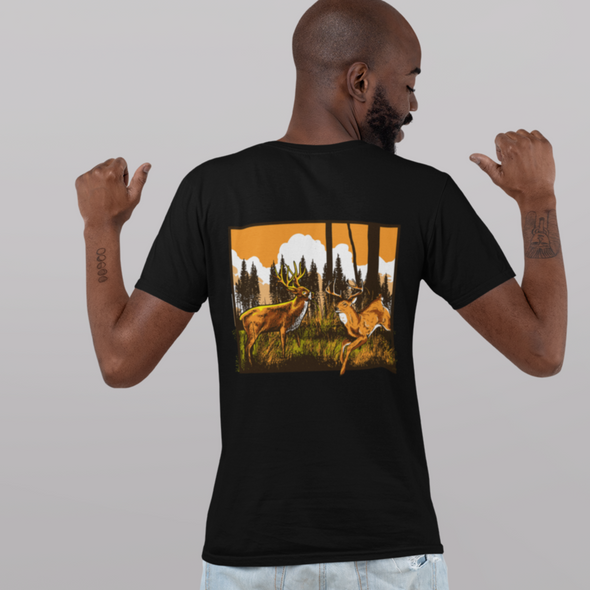 Unisex T-shirt With Hunting Print