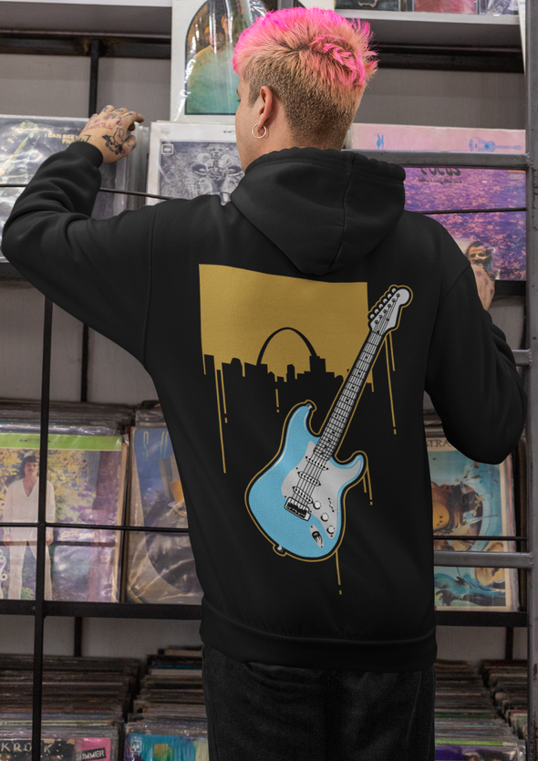 Guitar Printed Unisex Hoodie