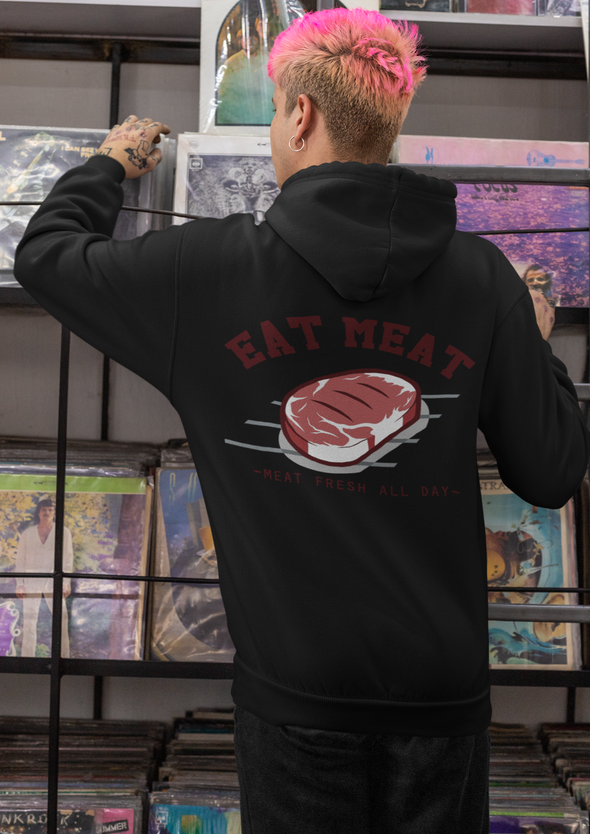 Unisex Steak Printed Hoodie