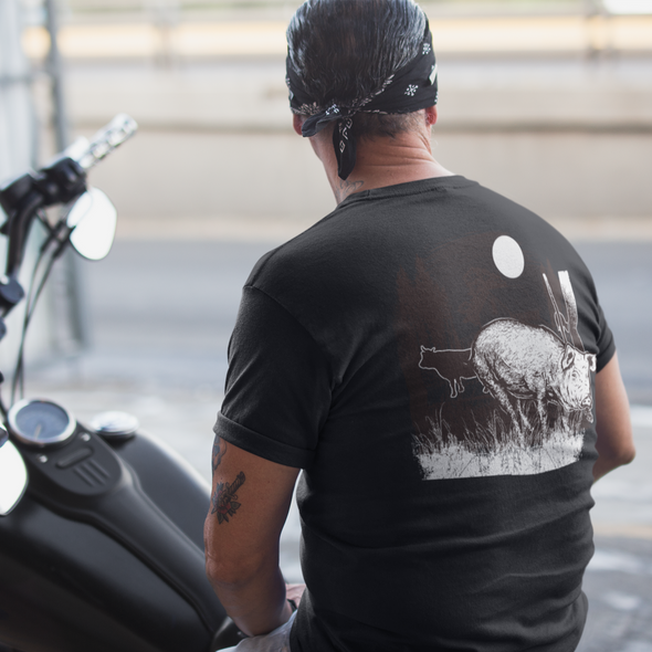 Unique print unisex tee
