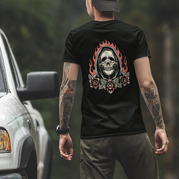 Burning Grim Unisex T-shirt