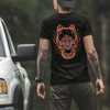 Flaming Oni Black & White Unisex T-Shirt