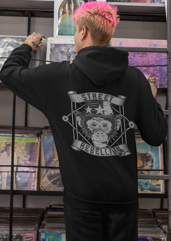 Monkey Hat Unisex Printed Hoodie