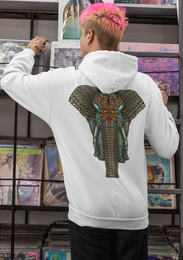 Elephant Printed Unisex Hoodie