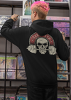 Unisex Skull Gym Badge Printed Hoodie