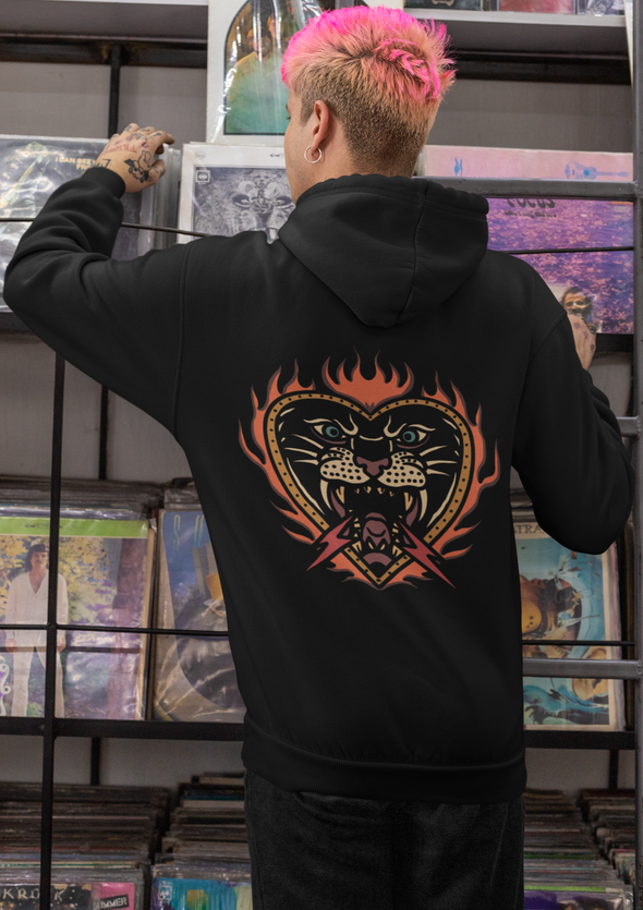 Burning Panther Unisex Hoodie