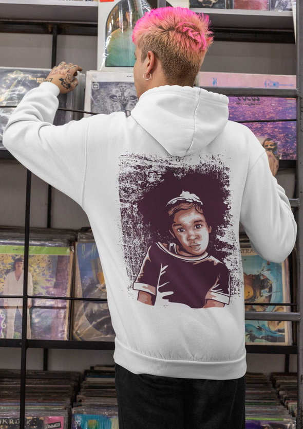 Frizzy Hair Unisex Printed Hoodie