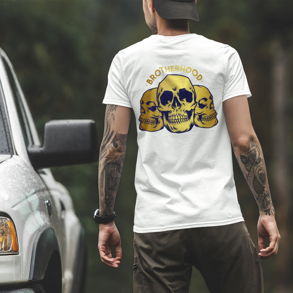 Brotherhood Gold Skull Unisex T-Shirt