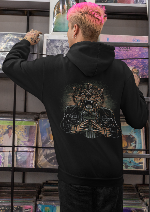 Unisex Lion Claws Printed Hoodie