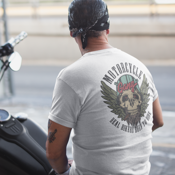 Motocross Skull Biker Unisex T-shirt