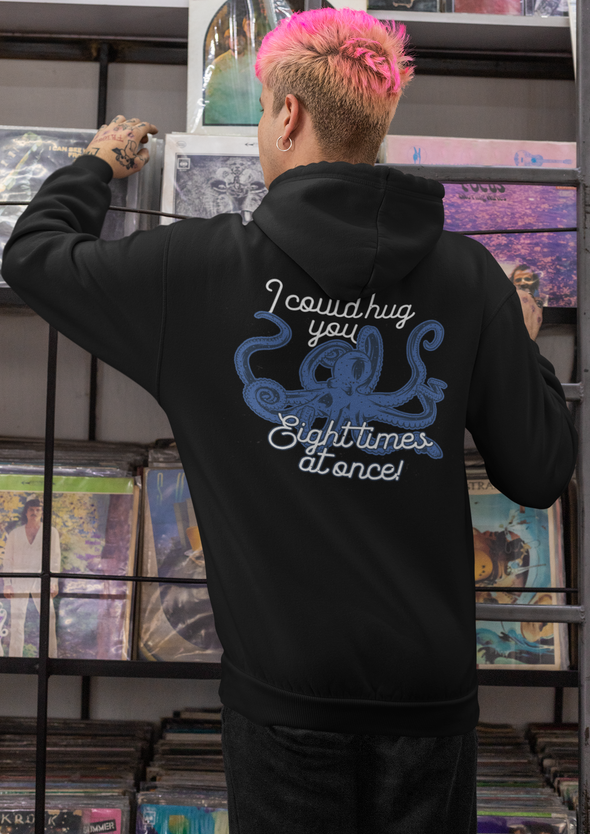 Unisex Octopus Printed Hoodie