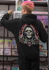 Unisex Burning Grim Printed Hoodie