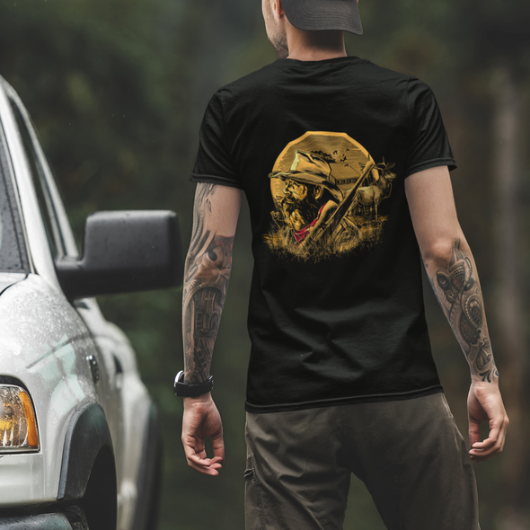 Unisex T-shirt With Hunter Print