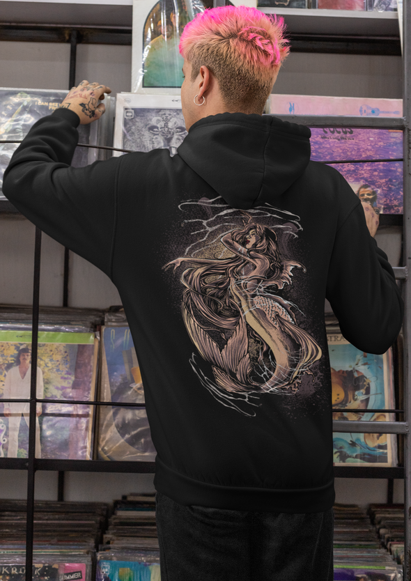 Unisex Mermaid Printed Hoodie