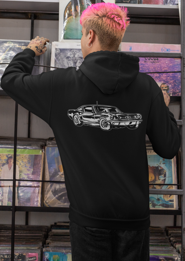 Mustang Printed Unisex Hoodie