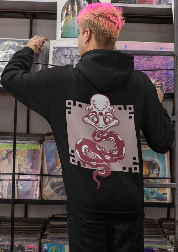 Unisex Snake Printed Hoodie