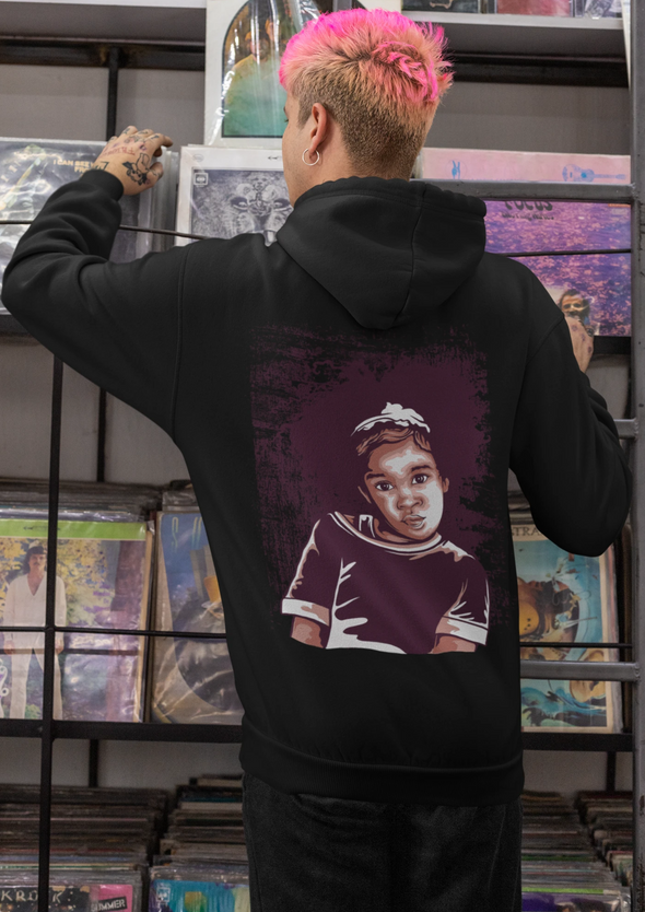 Frizzy Hair Unisex Printed Hoodie