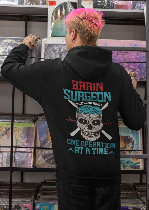 Brain Surgeon Skull Printed Unisex Hoodie