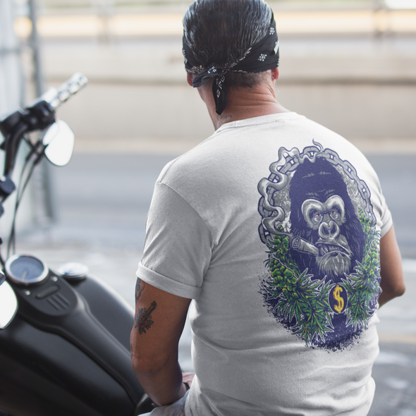White Gorilla Printed Unisex T-shirt