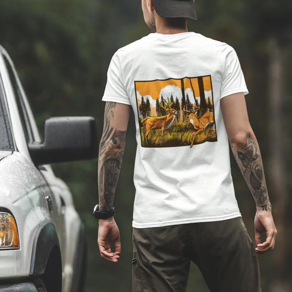 Unisex T-shirt With Hunting Print