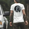 Unisex T-shirt With Black And White Skull Print