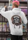 Unisex Printed Skull And Roses Hoodie