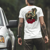 Skull With Snake And Rose Print Unisex T-shirt