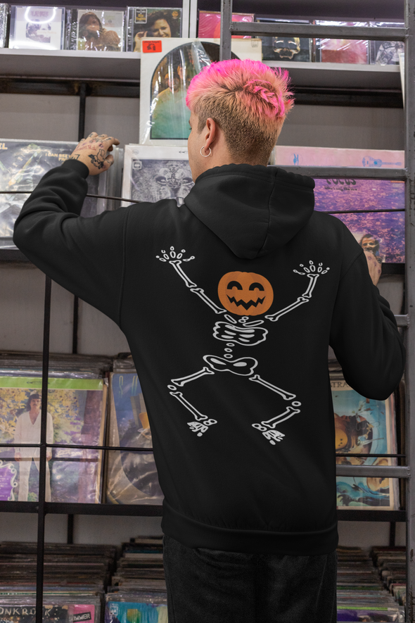Funny Halloween Skeleton Printed Hoodie