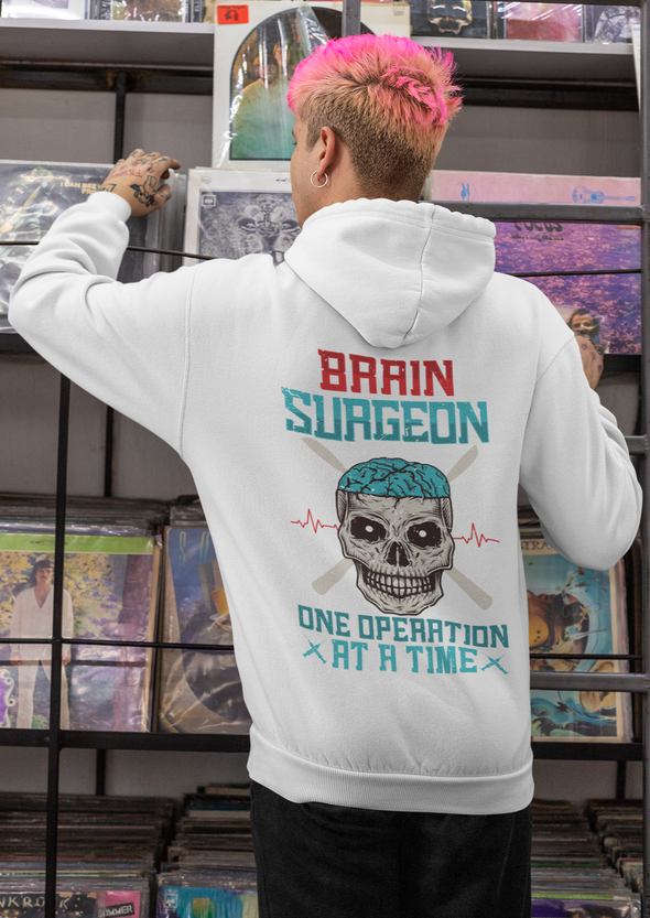 Brain Surgeon Skull Printed Unisex Hoodie