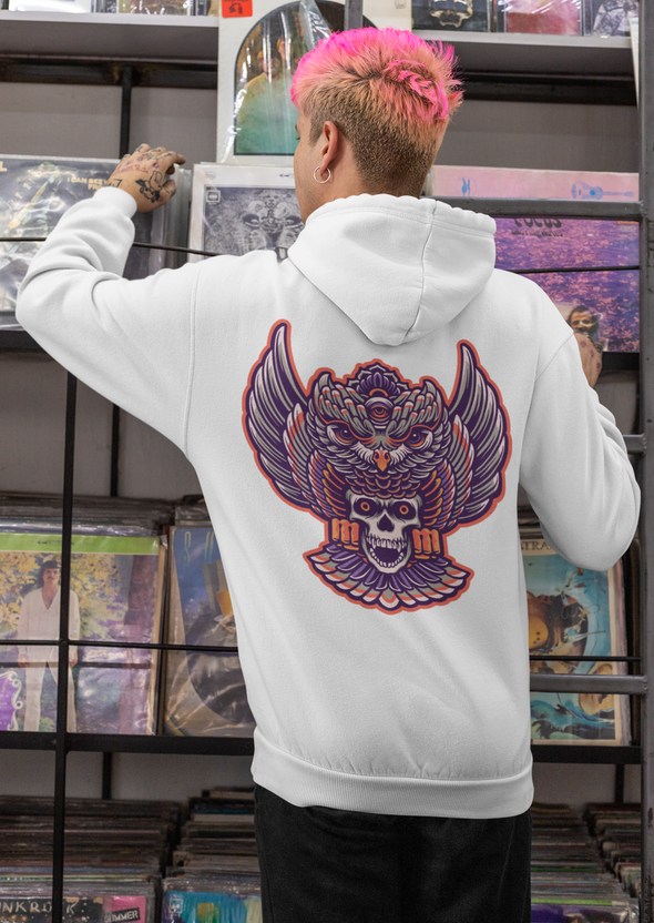 Owl Mystical with Skull Unisex  Hoodie