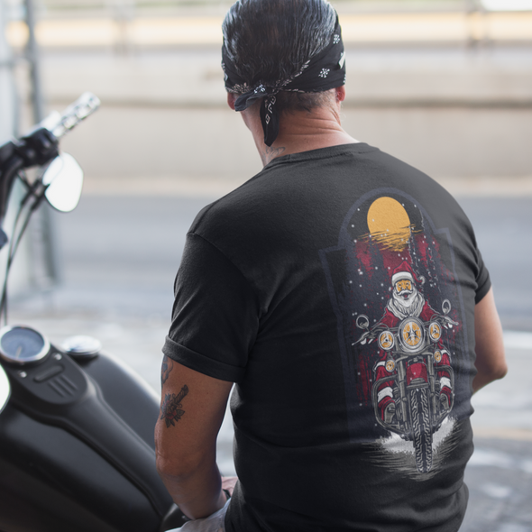 Santa Claus Motor Printed Unisex T-shirt