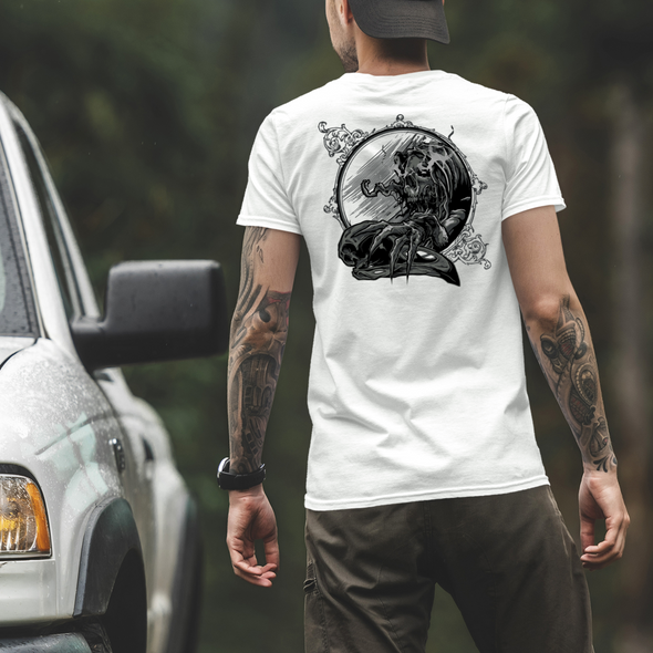 Black Skull Print Unisex T-shirt
