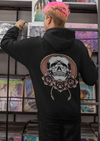 Unisex Printed Skull And Roses Hoodie