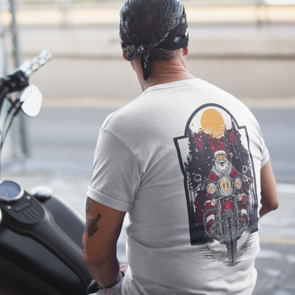 Santa Claus Motor Printed Unisex T-shirt