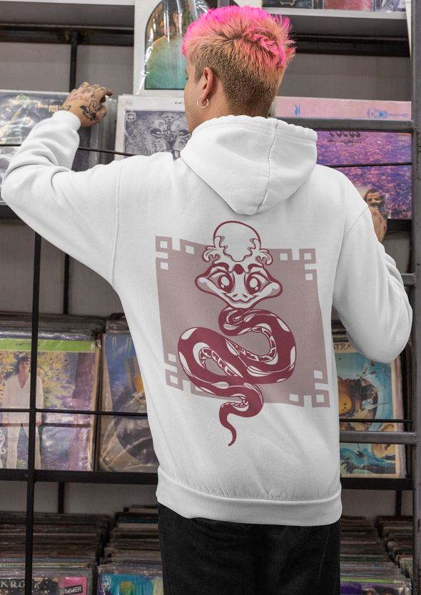 Unisex Snake Printed Hoodie