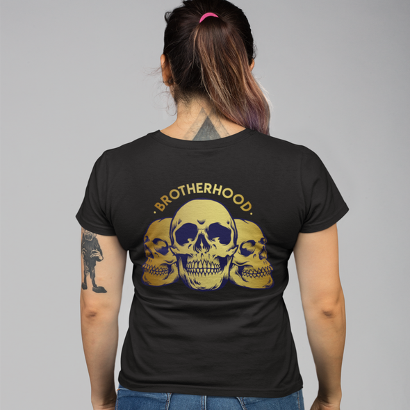 Brotherhood Gold Skull Unisex T-Shirt
