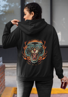 Hoodie With Tiger Burning Print