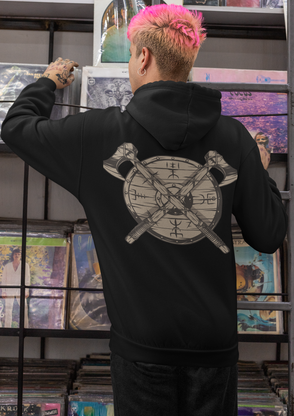 Unisex Axe Printed Hoodie